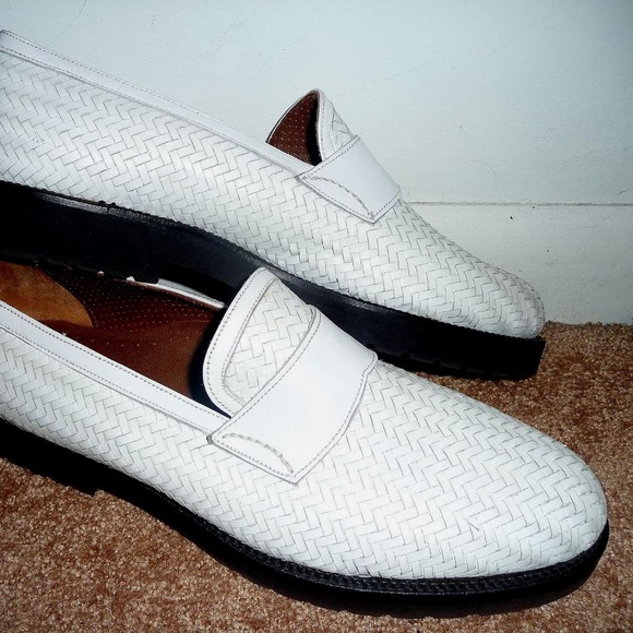 Dieter Kuckelkorn White Woven Loafers - Size 10 main image 5